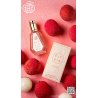 Fragrance World Elysia Lychee Fizz EDP 50 ml — товар и упаковка; крупный план; с ингредиентами аромата