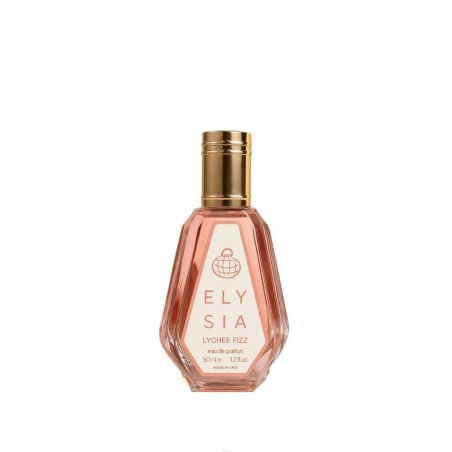 Fragrance World Elysia Lychee Fizz EDP 50 ml — изображение товара; широкая композиция; на белом фоне