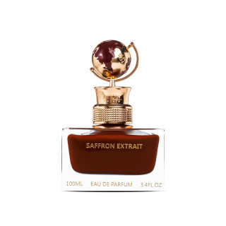 Aurora Scents Saffron Extrait EDP 100 ml — product van voren; volledige compositie; op een witte achtergrond