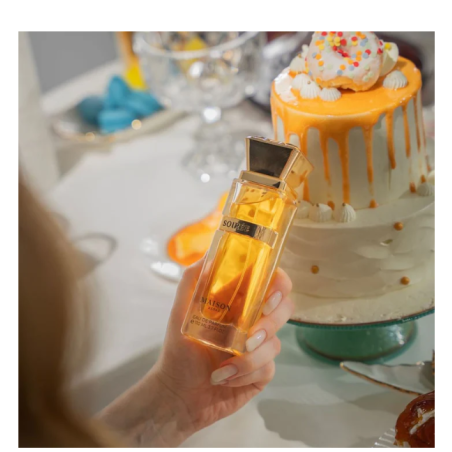 Gulf Orchid Soiree EDP 110 ml — productweergave; zeer nabije close-up; op een witte achtergrond