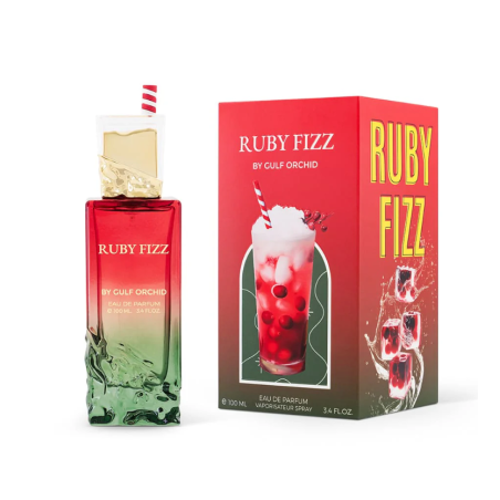 Gulf Orchid Ruby Fizz EDP 100 ml — упаковка товара; крупный план; на белом фоне