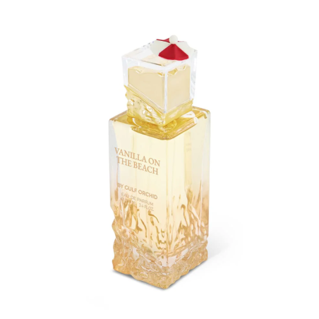 Gulf Orchid Vanilla On The Beach EDP 100 ml — упаковка товара; полная композиция; на белом фоне; самый широкий кадр