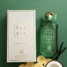 Fragrance World Elysia Sweet Banana EDP 100 ml — toote vaade; väga lähivõte; värvilisel taustal