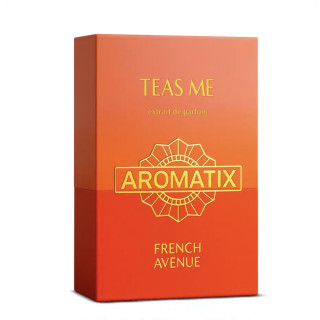 Fragrance World Aromatix Teas Me EDP 100 ml — productverpakking; close-up; op een witte achtergrond