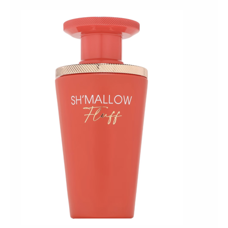 Fragrance World Sh'mallow Fluff EDP 100 ml — productweergave; close-up; op een witte achtergrond