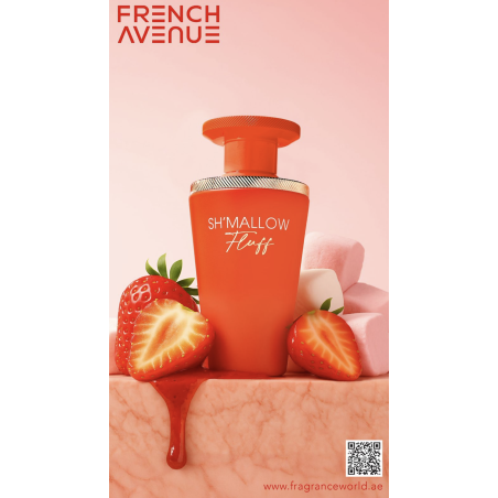 Fragrance World Sh'mallow Fluff EDP 100 ml — productweergave; close-up; met geuringrediënten