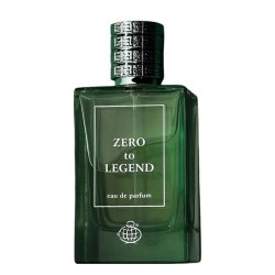 Fragrance World Zero to Legend EDP 100 ml — produkt set forfra; nærbillede; på hvid baggrund