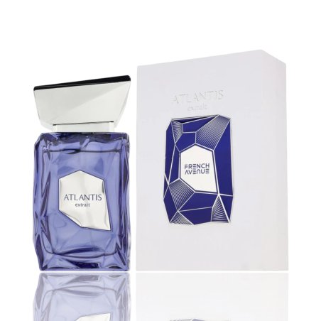 Fragrance World Atlantis Extrait Extrait de Parfum 100 ml — упаковка товара; полная композиция; на белом фоне