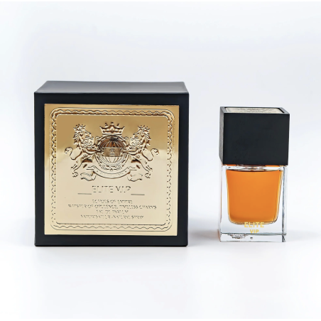 Aurora Scents Elite VIP EDP 100 ml — изображение товара; полная композиция; на белом фоне; самый близкий кадр