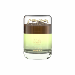Emper Qafila Choco Dubai EDP 100 ml — товар спереди; широкая композиция; на белом фоне