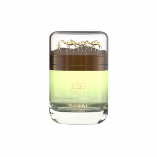 Emper Qafila Choco Dubai EDP 100 ml — товар спереди; широкая композиция; на белом фоне