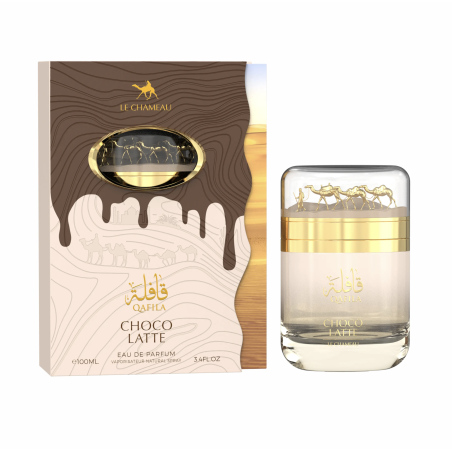Emper Qafila Choco Latte EDP 100 ml — productweergave; volledige compositie; op een witte achtergrond