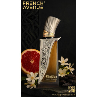 Fragrance World Obsidian Extrait EDP 100 ml — изображение товара; очень крупный план; на белом фоне; самый близкий кадр