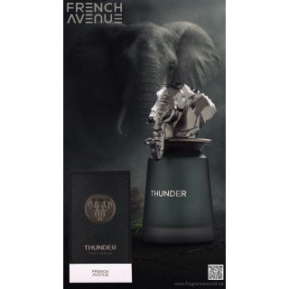 Fragrance World Thunder EDP 100 ml — изображение товара; очень крупный план; на белом фоне