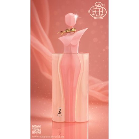Fragrance World Diva EDP 100 ml — изображение товара; очень крупный план; на белом фоне