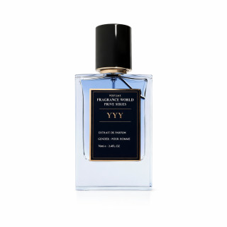 Fragrance World YYY Extrait de Parfum 70 ml — produktas iš priekio; visa kompozicija; baltame fone