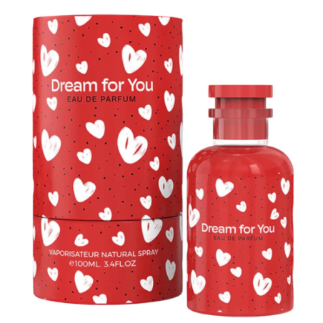 Emper Dream For You EDP 100 ml — productweergave; zeer nabije close-up; op een witte achtergrond