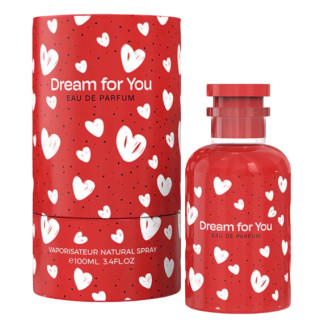 Emper Dream For You EDP 100 ml — productweergave; zeer nabije close-up; op een witte achtergrond