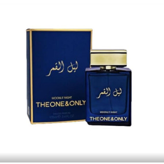 Fragrance World Moonlit Night Lail Al Qamar EDP 100 ml — упаковка товара; полная композиция; на светлом фоне