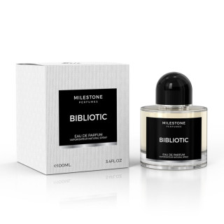Emper Bibliotic EDP 100 ml — товар и упаковка; крупный план; на белом фоне