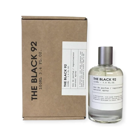Emper The Black 92 EDP 100 ml — product en verpakking; close-up; op een witte achtergrond