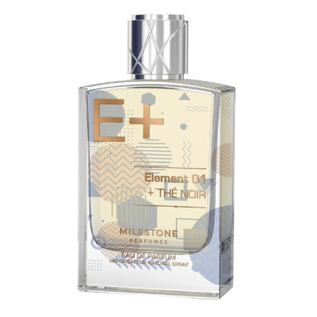 Emper Element 01+The Noir EDP 100 ml — product en verpakking; close-up; op een witte achtergrond