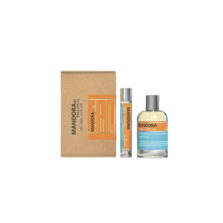Emper Mandora By Stallion 53 EDP 100 ml — товар и упаковка; полная композиция; на белом фоне