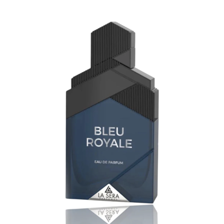Emper Bleu Royale EDP 100 ml — toode ja pakend; lähivaade; valgel taustal