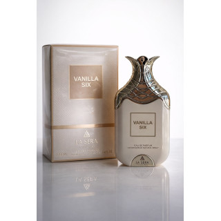 Emper Vanilla Six 100 ml — товар и упаковка; крупный план; на белом фоне