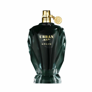 Fragrance World Urban Amaze EDP 100 ml — produktas iš priekio; visa kompozicija; baltame fone
