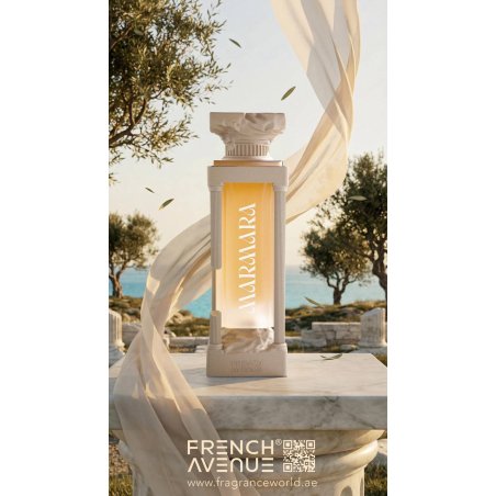 Fragrance World Marmara EDP 100 ml — изглед на продукта; близък план; на бял фон; близък кадър