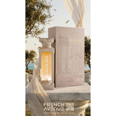 Fragrance World Marmara EDP 100 ml — изглед на продукта; близък план; на бял фон; най-близък кадър