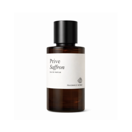 Fragrance World Prive Saffron EDP 60 ml — изображение товара; полная композиция; на белом фоне