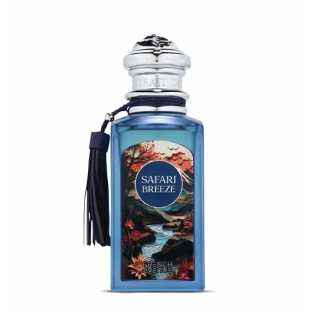 Fragrance World Safari Breeze Extrait de Parfum 100 ml — toote vaade; täiskompositsioon; valgel taustal; lähim kadreering