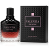 Fragrance World Valentia Rome Intense EDP 100 ml — produktas ir pakuotė; stambus planas; baltame fone; artimiausias kadras