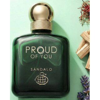 Fragrance World Proud of You Sandalo EDP 100 ml — изглед на продукта; много близък план; на бял фон