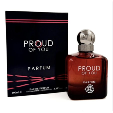 Fragrance World Proud of You Parfum EDP 100 ml — изображение товара; очень крупный план; на белом фоне