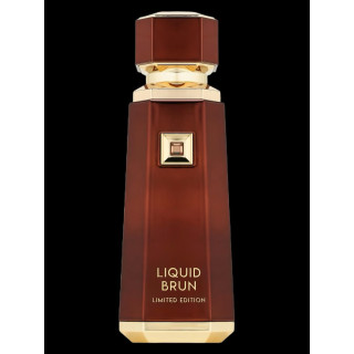 Fragrance World Liquid Brun LIMITED EDITION Extrait de Parfum 150 ml — изглед на продукта; много близък план; на бял фон
