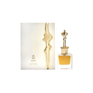Aurora Scents Aura Gold EDP 100 ml — toote vaade; lai kompositsioon; valgel taustal