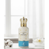 Lattafa Perfume The White Cloud Maison EDP 100 ml — produktvisning; nærbillede; på hvid baggrund; tætteste udsnit