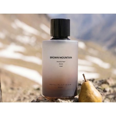 Royal Platinum BROWN MOUNTAIN EDP 100 ml — изображение товара; очень крупный план; на белом фоне