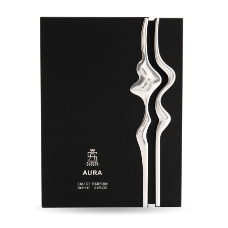 Aurora Scents Aura Silver EDP 100 ml — изображение товара; крупный план; на белом фоне