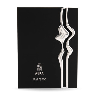 Aurora Scents Aura Silver EDP 100 ml — изображение товара; крупный план; на белом фоне