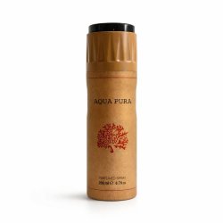 Fragrance World Aqua Pura 200 ml — prodotto visto frontalmente; composizione completa; su sfondo bianco