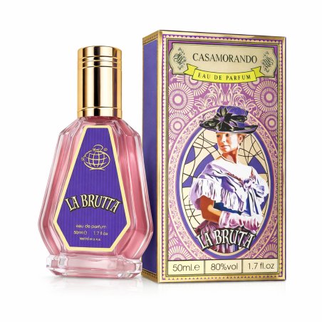 Fragrance World Casamorando La Bruta EDP 50 ml — toode ja pakend; lähivaade; valgel taustal