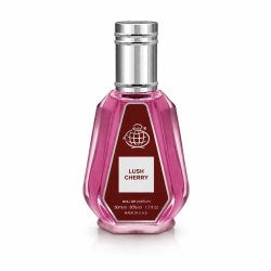 Fragrance World Lush Cherry EDP 50 ml — товар спереди; полная композиция; на белом фоне