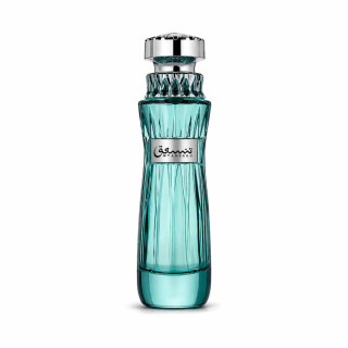 Fragrance World Tanseeq Blue EDP 100 ml — produkt set forfra; fuld komposition; på hvid baggrund