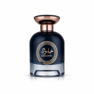 Fragrance World Khulood EDP 100 ml — προϊόν από μπροστά; πλήρης σύνθεση; σε λευκό φόντο