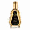 Fragrance World Just Aswad EDP 50 ml — toode eestvaates; lähivaade; valgel taustal