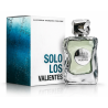 Fragrance World Solo Los Valientes EDP 100 ml — prodotto e confezione; primo piano; su sfondo bianco; inquadratura più larga